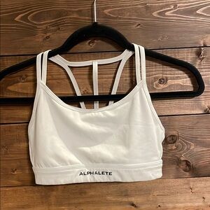 Alphalete White Sports Bra